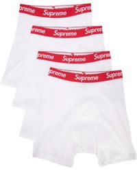 Supreme - X Hanes Tagless Boxer Briefs (Pack Of 4) - Lyst
