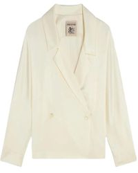 Semicouture - Double-Breasted Long-Sleeved Blazer - Lyst