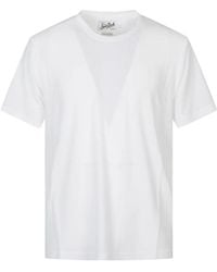 MC2 Saint Barth - Gary Cotton Terry-Effect T-Shirt With Logo Embroidery - Lyst