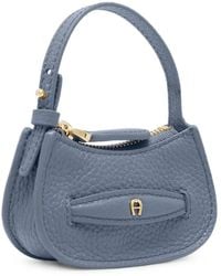 Aigner - Cavallo Mini Pebbled Bag Charm - Lyst
