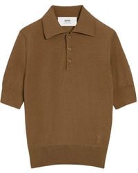 Ami Paris - Ami De Coeur Cotton Polo Shirt - Lyst