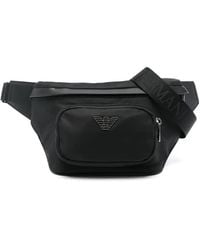 Emporio Armani - Logo-Plaque Belt Bag - Lyst