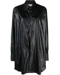 Maison Margiela - Faux Leather Long Shirt - Lyst