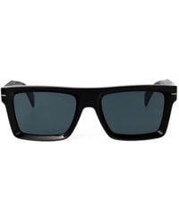 David Beckham - Sonnenbrille Mit Eckigem Gestell - Lyst