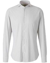 Traiano Milano - Striped buttoned shirt - Lyst