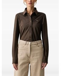 Aeronautica Militare - Camicia Con Ricamo - Lyst