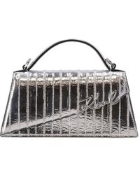 Karl Lagerfeld - Shopper im Metallic-Look - Lyst
