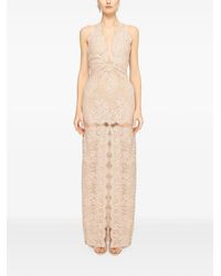 Nissa - Beaded Lace-Trimmed Maxi Dress - Lyst