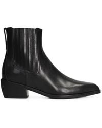 Mara Bini - Square-Toe Leather Ankle Boots - Lyst