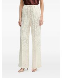 Silvian Heach - Patterned Drawstring-Fastening Palazzo Pants - Lyst
