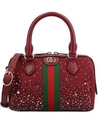 Gucci - Small Ophidia Stripe Embellished Tote Bag - Lyst