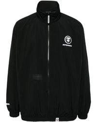 Aape By A Bathing Ape - Logo-Appliqué Zip-Up Jacket - Lyst