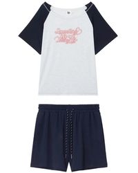 B+ AB - Raglan-Sleeve Slogan-Print Pajamas - Lyst