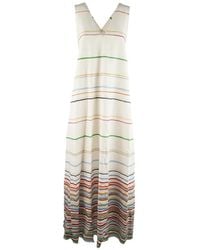 Paul Smith - Striped V-Neck Dress - Lyst