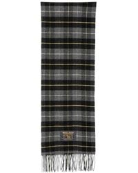 Woolrich - Checked Fringed Scarf - Lyst