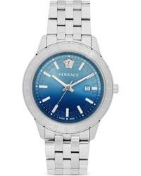 Versace - Montre De 43 Mm Avec Bracelet À Maillons Aux Motifs De Clé Grecque - Lyst