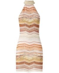 Missoni - ジグザグパターン ミニドレス - Lyst
