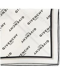 Givenchy - Logo-Pattern Silk Scarf - Lyst
