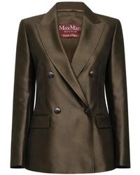 Max Mara - Double-Breasted Blazer - Lyst