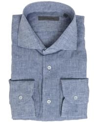 Corneliani - French Collar Linen Shirt - Lyst