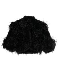 Elie Saab - Feather-Trimmed Jacket - Lyst