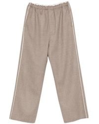 Carven - Side-Stripe Wide-Leg Trousers - Lyst