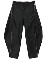 Comme des Garçons - Zip-Detail Curved-Leg Trousers - Lyst