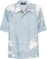 Amiri - Zijden Overhemd Met Paisley-Patroon - Lyst