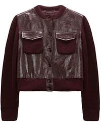 Dorothee Schumacher - It's A Match Lambskin-Panelled Knit Jacket - Lyst
