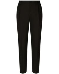 Dolce & Gabbana - Tapered-Leg Box-Pleat Trousers - Lyst