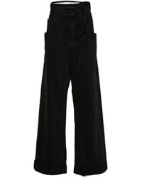 Ann Demeulemeester - Tie-Fastening Wide-Leg Trousers - Lyst