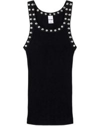 RE/DONE - Studded Ribbed Tank - Lyst