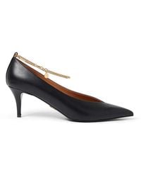 Stella McCartney - Chain-Link Pointed-Toe Pumps - Lyst
