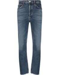 Agolde - High-waisted Slim-fit Jeans - Lyst