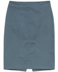 THE M.. - Rear-Slit Midi Skirt - Lyst