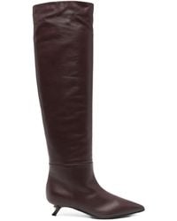 ALEVI - 35Mm Leather Knee-High Boots - Lyst