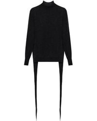 Issey Miyake - Split-Back Knit Sweater - Lyst