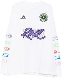 adidas - Logo-Print Long-Sleeve T-Shirt - Lyst