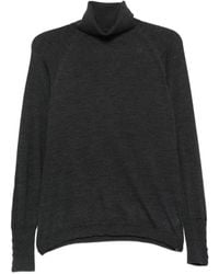 Alpha Studio - Button-Cuff Roll-Neck Sweater - Lyst