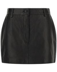 P.A.R.O.S.H. - Minifalda Maciock26 De Piel - Lyst