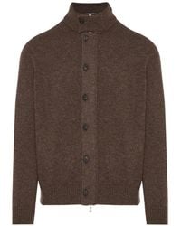 Gran Sasso - Button-Fastening High-Neck Cardigan - Lyst
