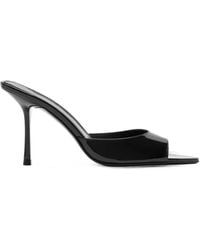 Stuart Weitzman - Patent-Finish Slip-On Sandals - Lyst