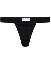 DSquared² - Logo-Patch Thong - Lyst