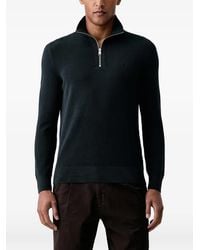 Marc O' Polo - Quarter-Zip Waffle-Knit Sweater - Lyst