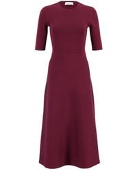 Gabriela Hearst - Seymore Crew-Neck Midi Dress - Lyst