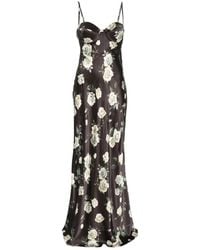 L'Agence - Sayla Floral-Print Gown - Lyst
