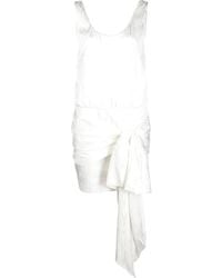 Philosophy Di Lorenzo Serafini - Asymmetric Tie-Front Mini Dress - Lyst