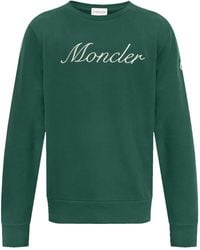 Moncler - Sweat En Coton À Logo Brodé - Lyst