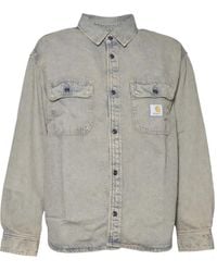 Carhartt - Camicia Denim Con Applicazione - Lyst