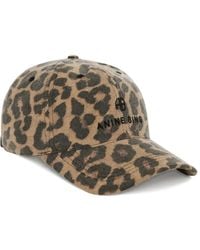 Anine Bing - Jeremy Honkbalpet Met Luipaardprint - Lyst